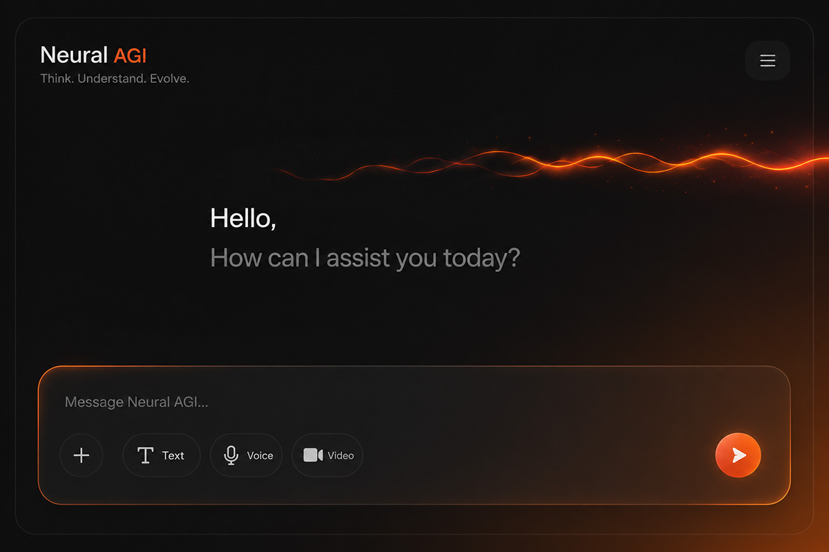 Neural AGI interface preview